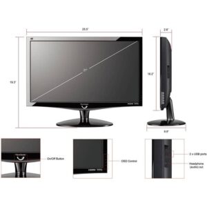 مانیتور استوک 19 اینچ ویوسونیک مدل VX1937WM