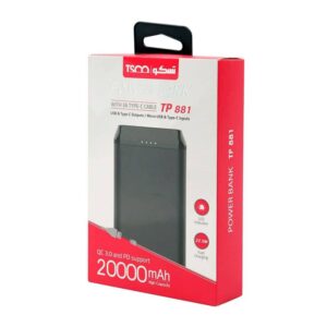 پاور بانک تسکو مدل TP 881 ظرفیت 20000 میلی آمپر ساعت