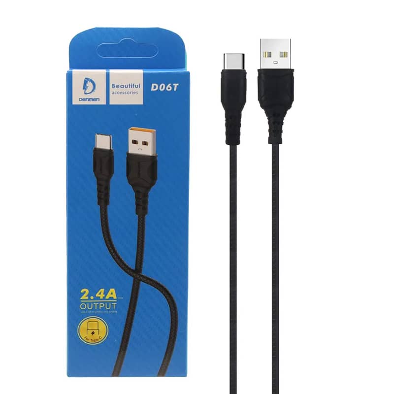 کابل تبدیل USB به USB Type-C دنمن مدل D06T طول 1 متر