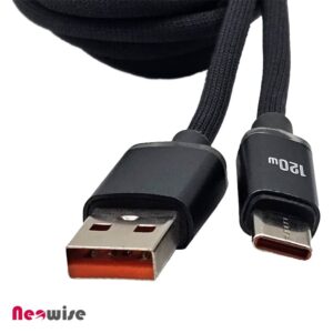 کابل تبدیل USB به USB C اکری | AKERI فست شارژ 120 واتی