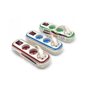 چند راهی برق 3 خانه کلیددار دینا مدل D3000