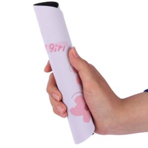 پد ماوس Qihe مدل QH-1 طرح فانتزی گل و توت فرنگی (سایز کوچک)