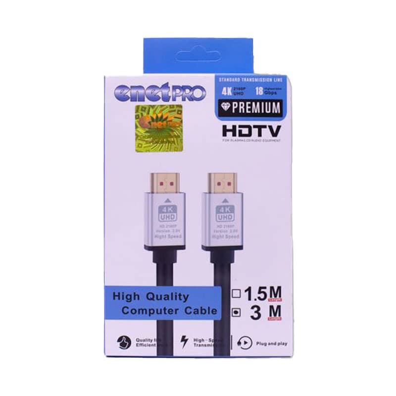 کابل تصویر HDMI به طول 3 متر اینت پرو EnetPro 4K