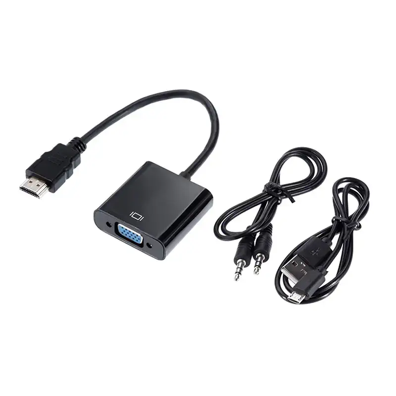 مبدل HDMI به VGA بافو به همراه صدا و آداپتور برق
